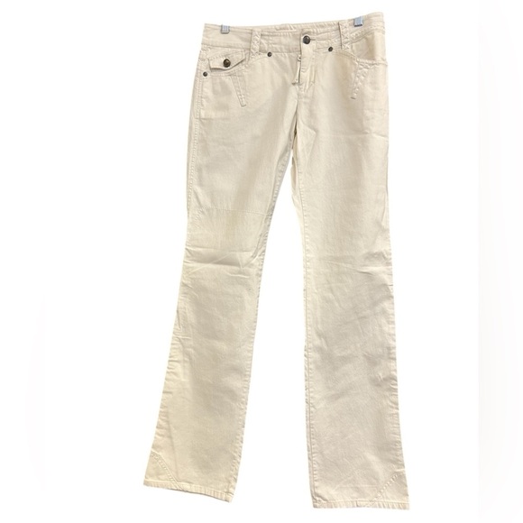 Diesel sz28 Y2K Cream Straight-Leg jeans in excellent used condition low rise - Picture 1 of 14